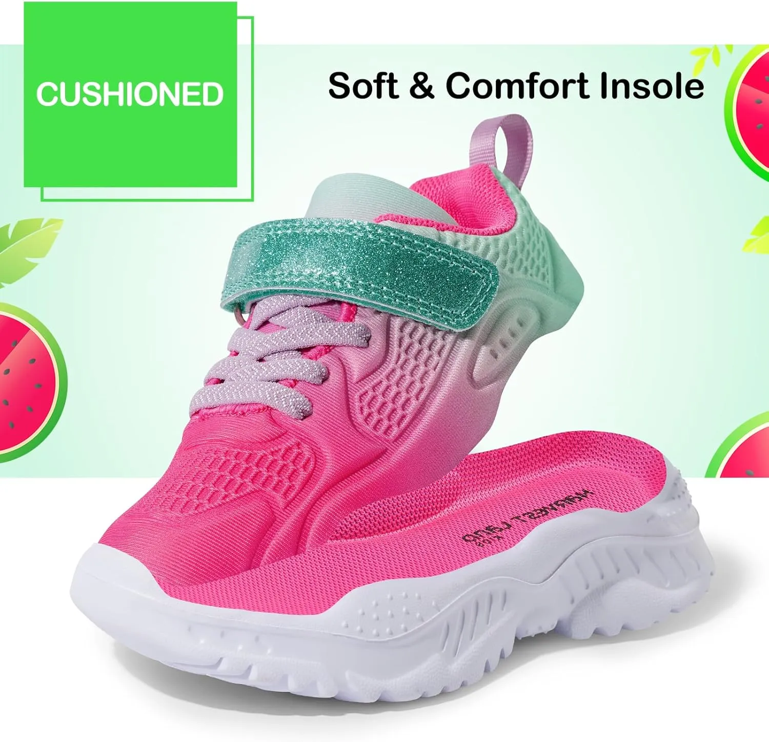 Harvest Land Kids Running Tennis Shoes Breathable Athletic Lightweight Non-Slip Walking Sport Sneakers for Girls and Boys