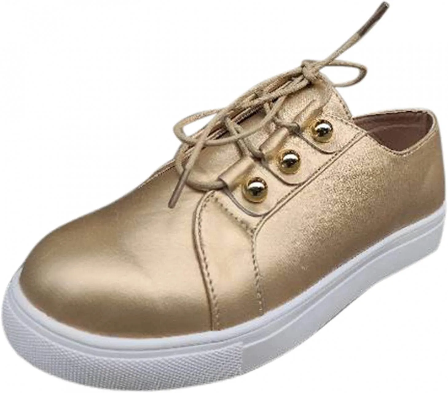 Hbeylia Platform Fashion Sneakers For Women Casual Leather Lace Up Chunky Bottom High Heels Slip On Flats Walking Shoes Low Top Play Sneakers Running Sport Shoes For Girls