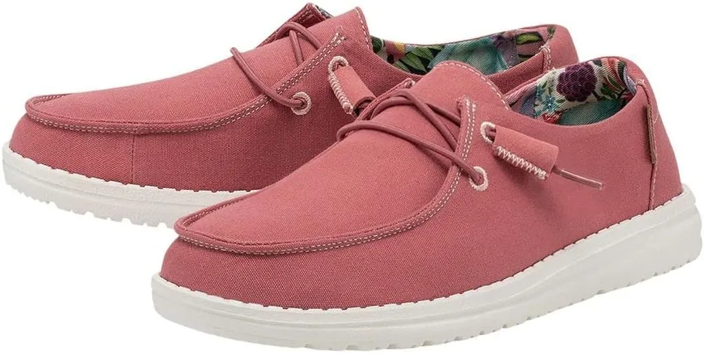 Hey Dude Women's Lily Multiple Colors | Women’s Shoes | Women’s Lace Up Loafers | Comfortable & Light-Weight