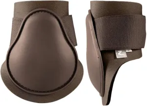 HORZE Chicago Fetlock Rear Boots | Lightweight, Adjustable, Jumping Horse Boots (Pair) - Chocolate Brown - Horse
