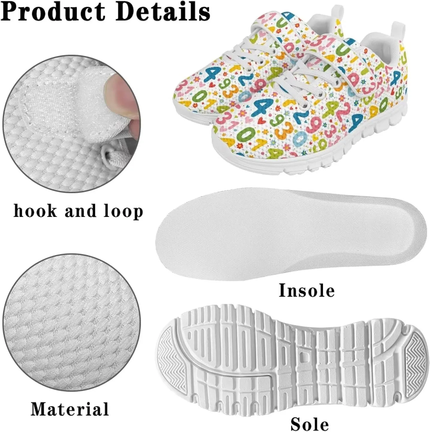 Howilath Little Kid Sneakers One Strap Sports Shoes Sneakers for Boys Anti-Skid Running Tennis Shoes