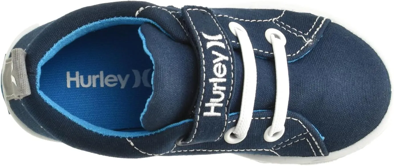 Hurley Toddlers and Little Kids Lightweight Sneakers Titan with Adjustable Strap and Elastic Laces, Boys and Girls Shoe for All Activities