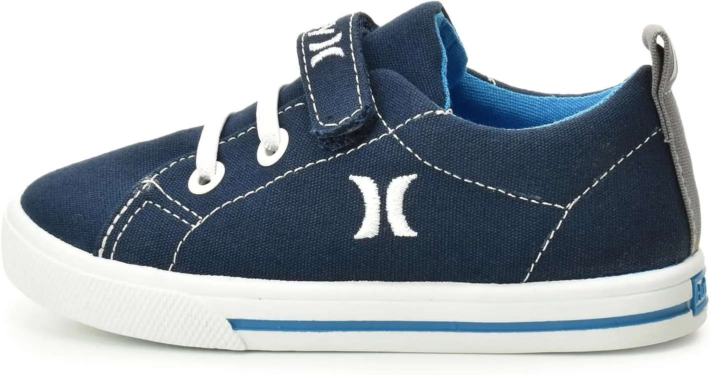 Hurley Toddlers and Little Kids Lightweight Sneakers Titan with Adjustable Strap and Elastic Laces, Boys and Girls Shoe for All Activities