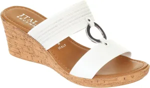 ITALIAN Shoemakers Womens Lights Wedges 8 White