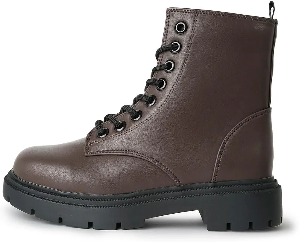 J. Adams Harley Combat Boot - Casual Outdoors Slip On Lace Up Ankle Bootie