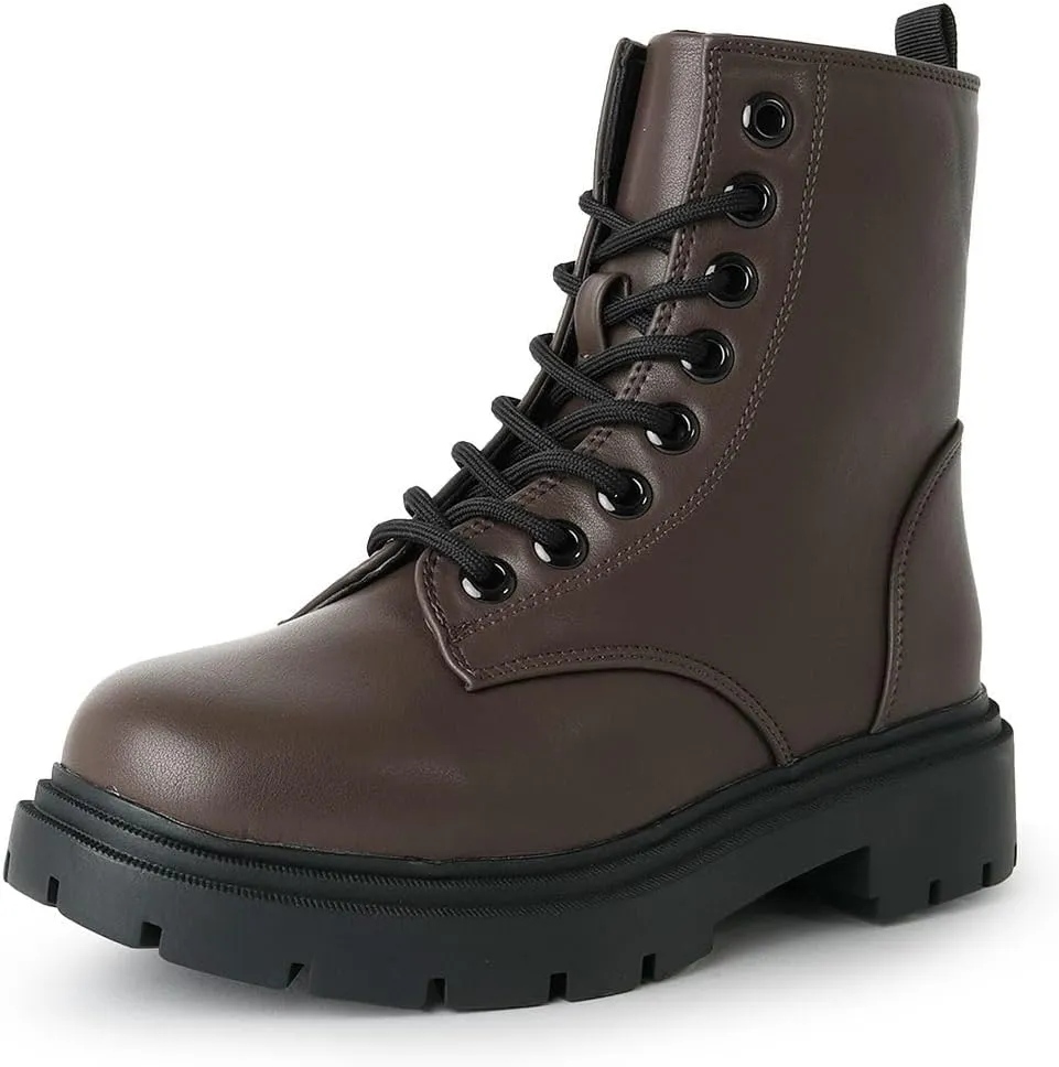 J. Adams Harley Combat Boot - Casual Outdoors Slip On Lace Up Ankle Bootie
