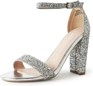 J. Adams Shirley Heels for Women - Ankle Strap High Heel Dressy Sandals