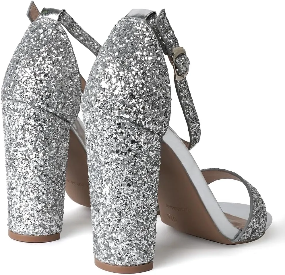 J. Adams Shirley Heels for Women - Ankle Strap High Heel Dressy Sandals