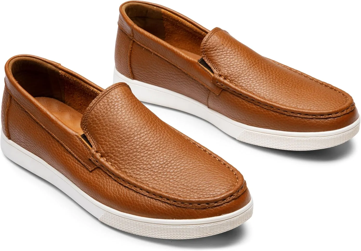 Jousen Men's Loafers & Slip-ons Leather Mens Casual Shoes