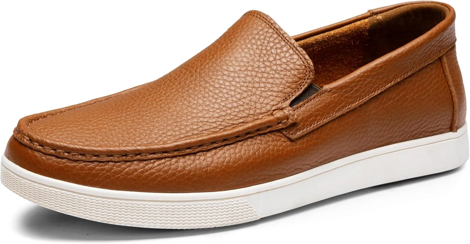 Jousen Men's Loafers & Slip-ons Leather Mens Casual Shoes