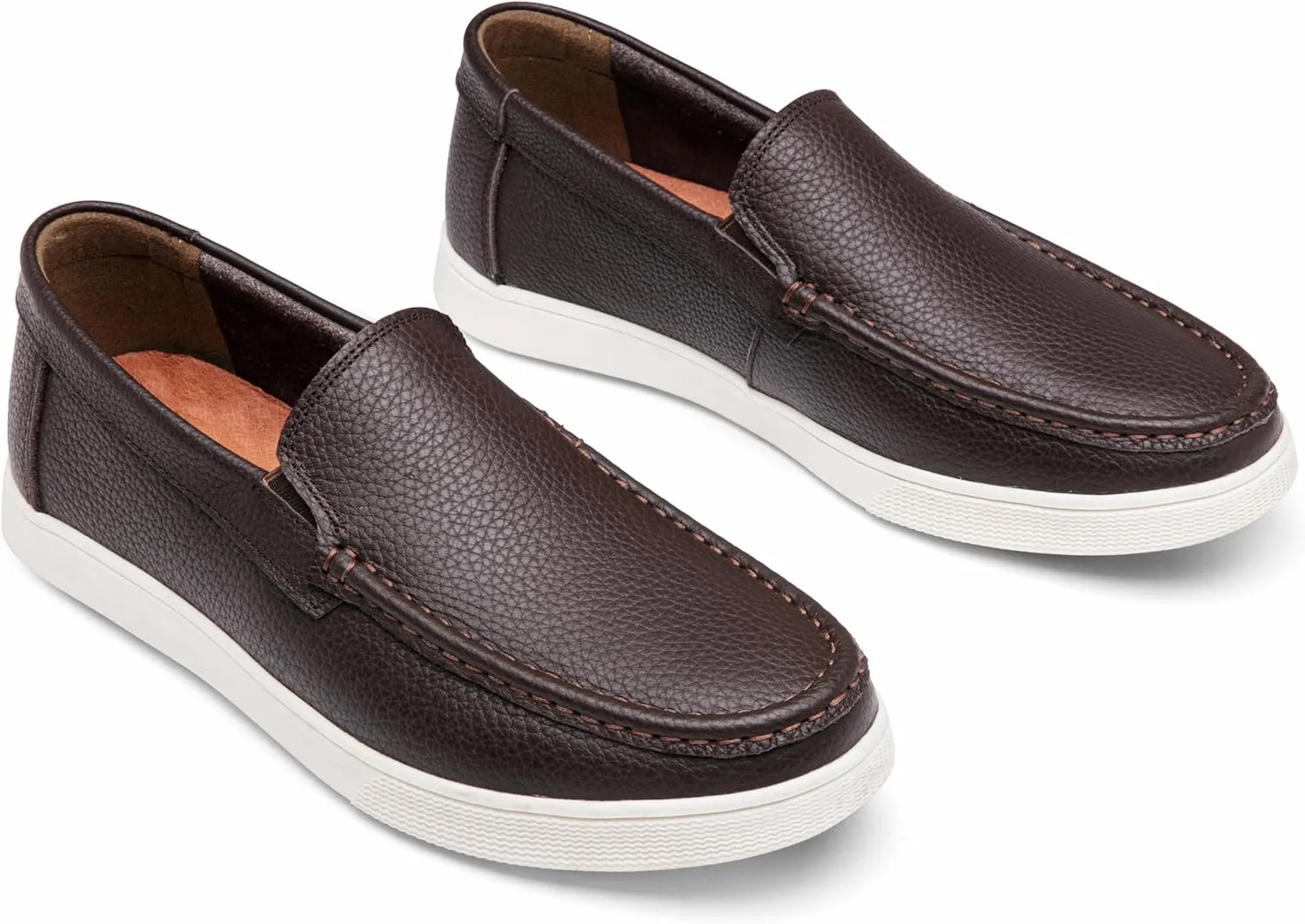 Jousen Men's Loafers & Slip-ons Leather Mens Casual Shoes