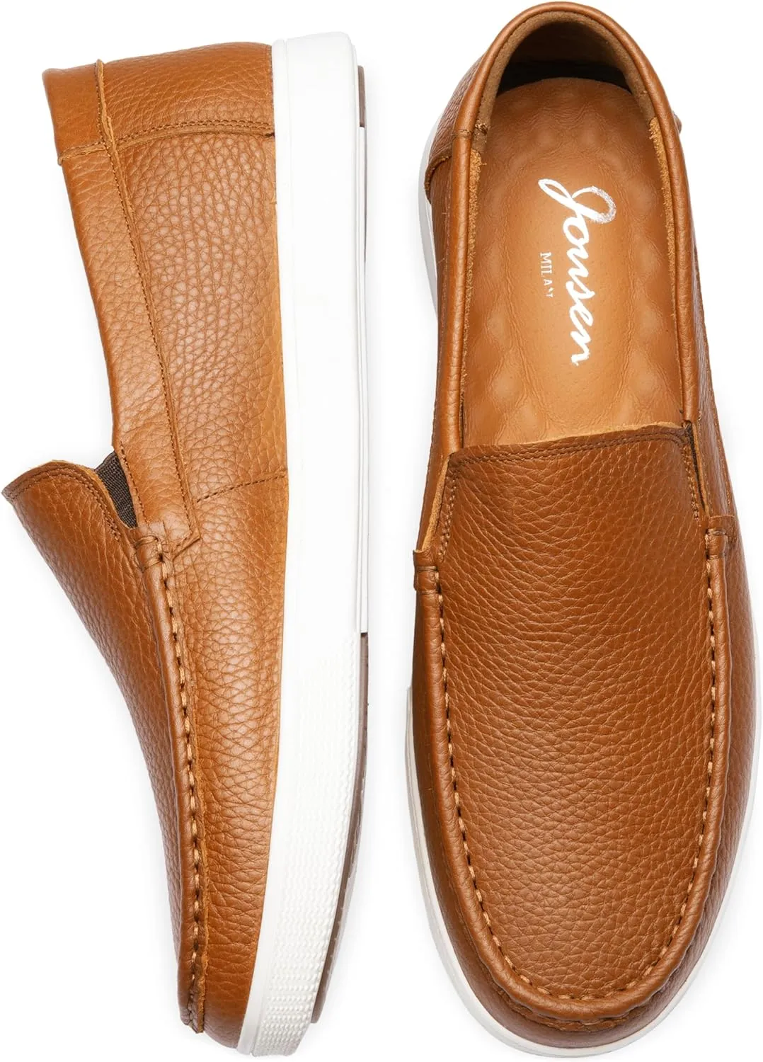 Jousen Men's Loafers & Slip-ons Leather Mens Casual Shoes