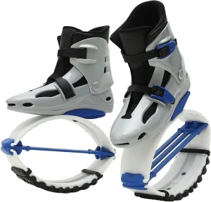 Kangaroo Jump Shoes 33-44 EU Women Men Unisex Bounce Jumping Shoes，Bouncing Workout Shoes Jump Boots(Blue,Medium)