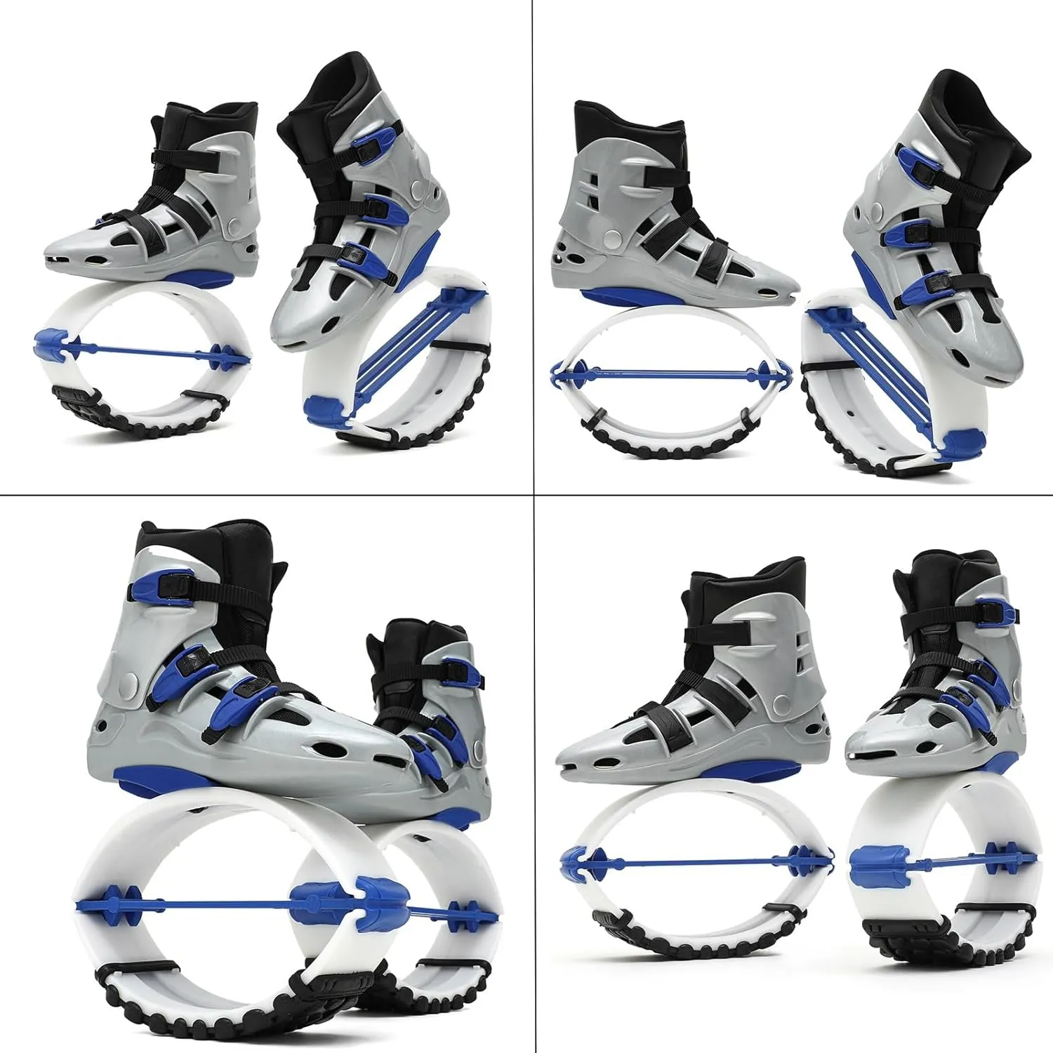 Kangaroo Jump Shoes 33-44 EU Women Men Unisex Bounce Jumping Shoes，Bouncing Workout Shoes Jump Boots(Blue,Medium)