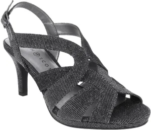 Karen Scott Womens Belindah Metallic Padded Insole Slingback Sandals