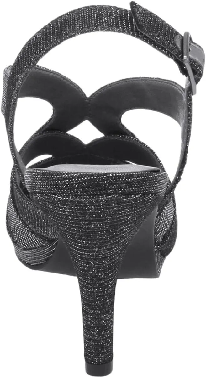 Karen Scott Womens Belindah Metallic Padded Insole Slingback Sandals
