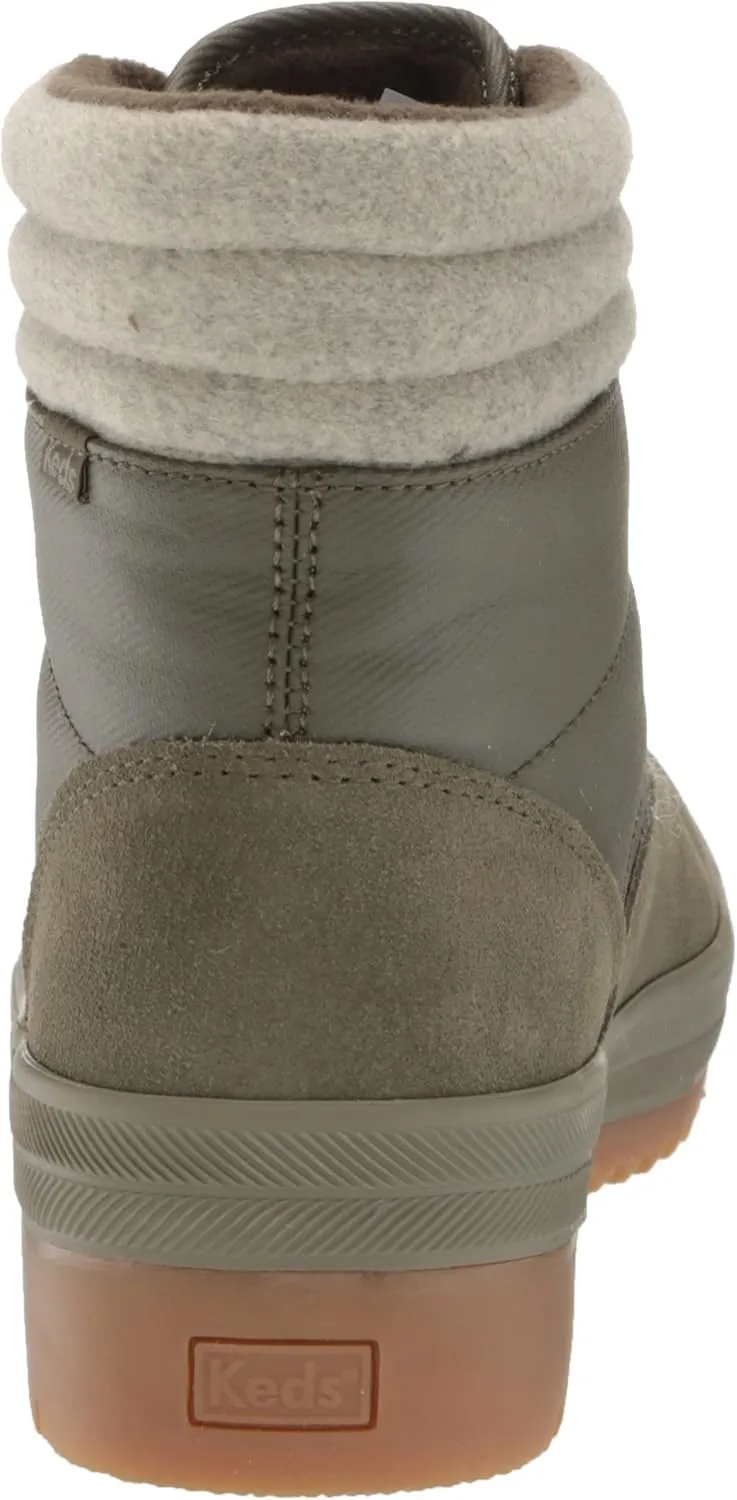 Keds Women's Camp Boot Suede Spalash Twill Velvet Rain
