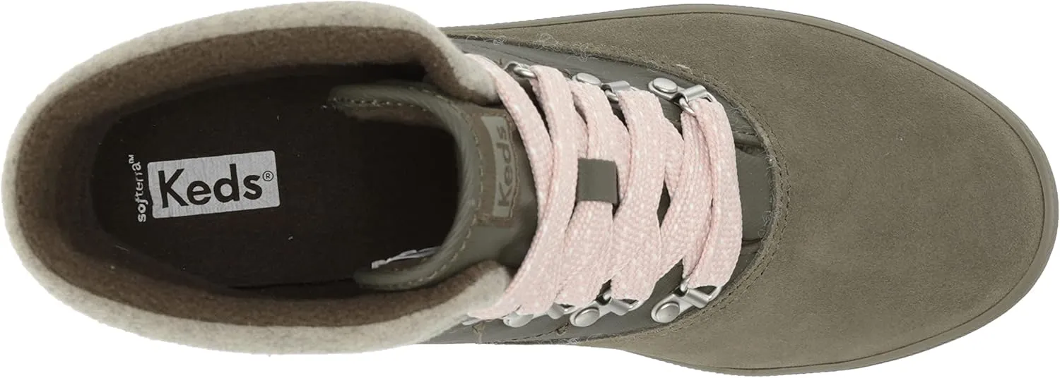 Keds Women's Camp Boot Suede Spalash Twill Velvet Rain