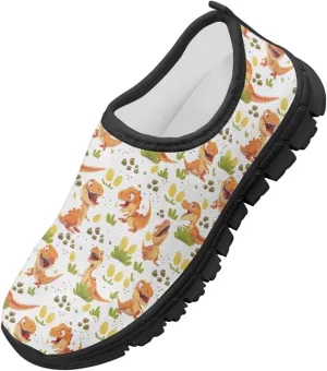 Kids Sneakers for Boys Girls Breathable Mesh Walking Shoes Casual Flats Lightweight Slip on Tennis Shoe