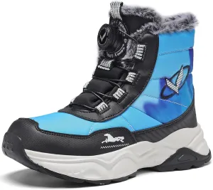 Kids Snow Boots Boys Girls Winter Shoes Warm Waterproof Slip Resistant Outdoor Hiking Walking Boot