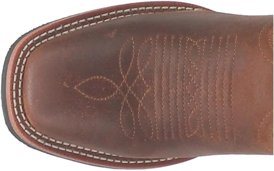 Laredo Womens Sable Embroidered Square Toe Casual Boots Mid Calf Low Heel 1-2" - Blue, Brown