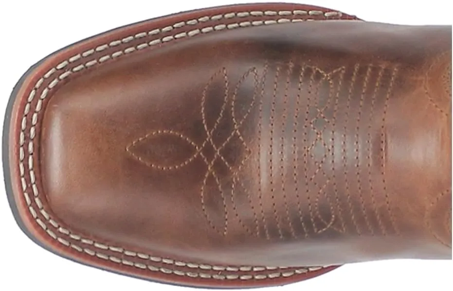 Laredo Womens Sable Embroidered Square Toe Casual Boots Mid Calf Low Heel 1-2" - Blue, Brown