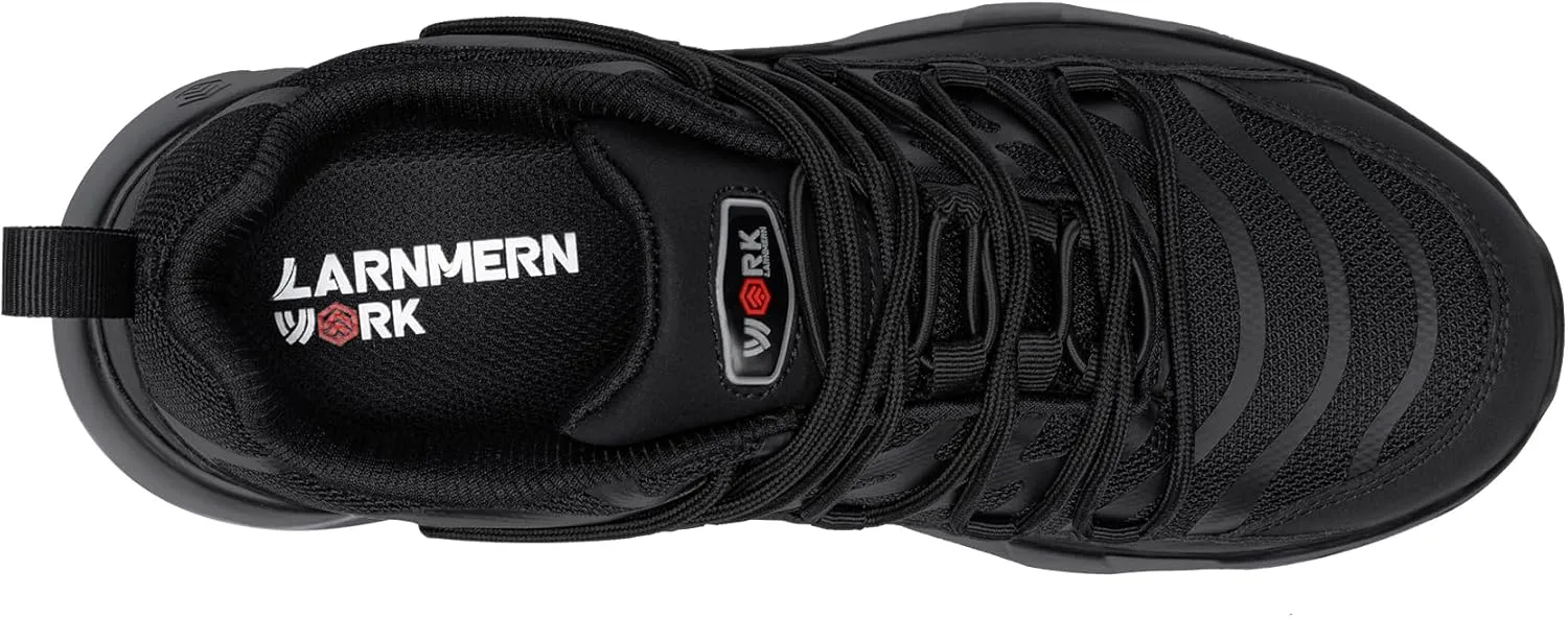 LARNMERN Steel Toe Shoes for Men Lightweight Safety Shoes Work Air Cushion Construction Zapatos Punta de Acero para Hombres