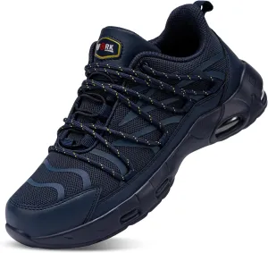 LARNMERN Steel Toe Shoes for Men Lightweight Safety Shoes Work Air Cushion Construction Zapatos Punta de Acero para Hombres