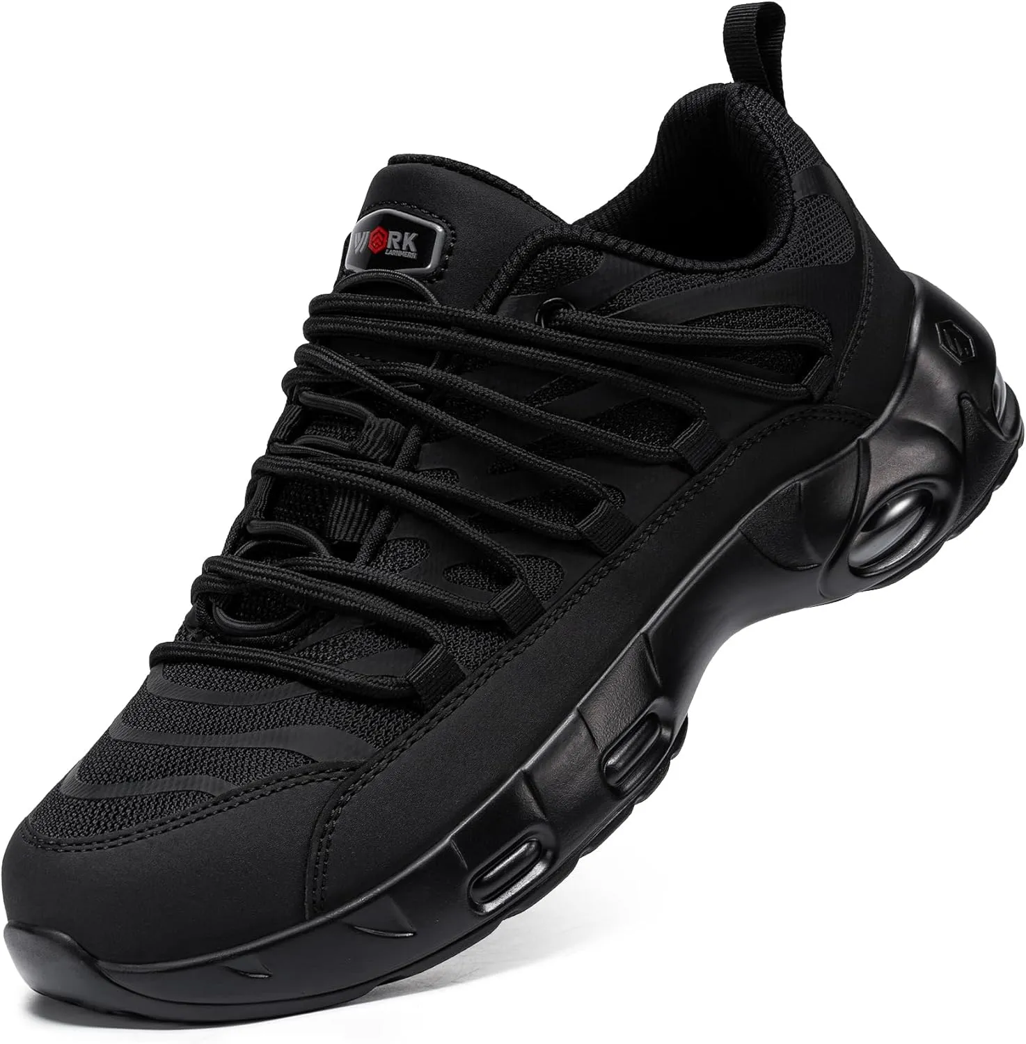 LARNMERN Steel Toe Shoes for Men Lightweight Safety Shoes Work Air Cushion Construction Zapatos Punta de Acero para Hombres