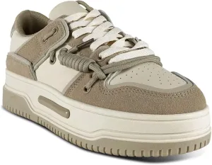 Liliana Women's Low-top Fashion Sneakers, High Platform Comfortable Lace up Casual Shoes Timothy-1