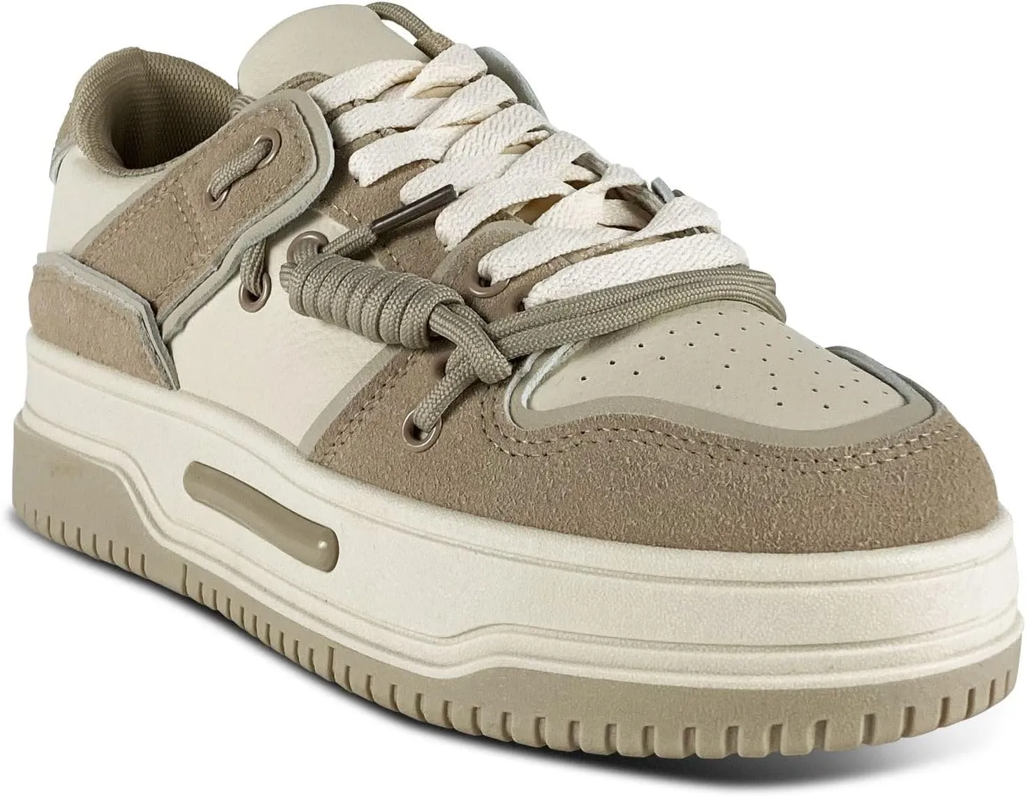 Liliana Women's Low-top Fashion Sneakers, High Platform Comfortable Lace up Casual Shoes Timothy-1