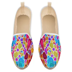 Loafer Espadrilles. "Fractals Of Happy". Series "5D"