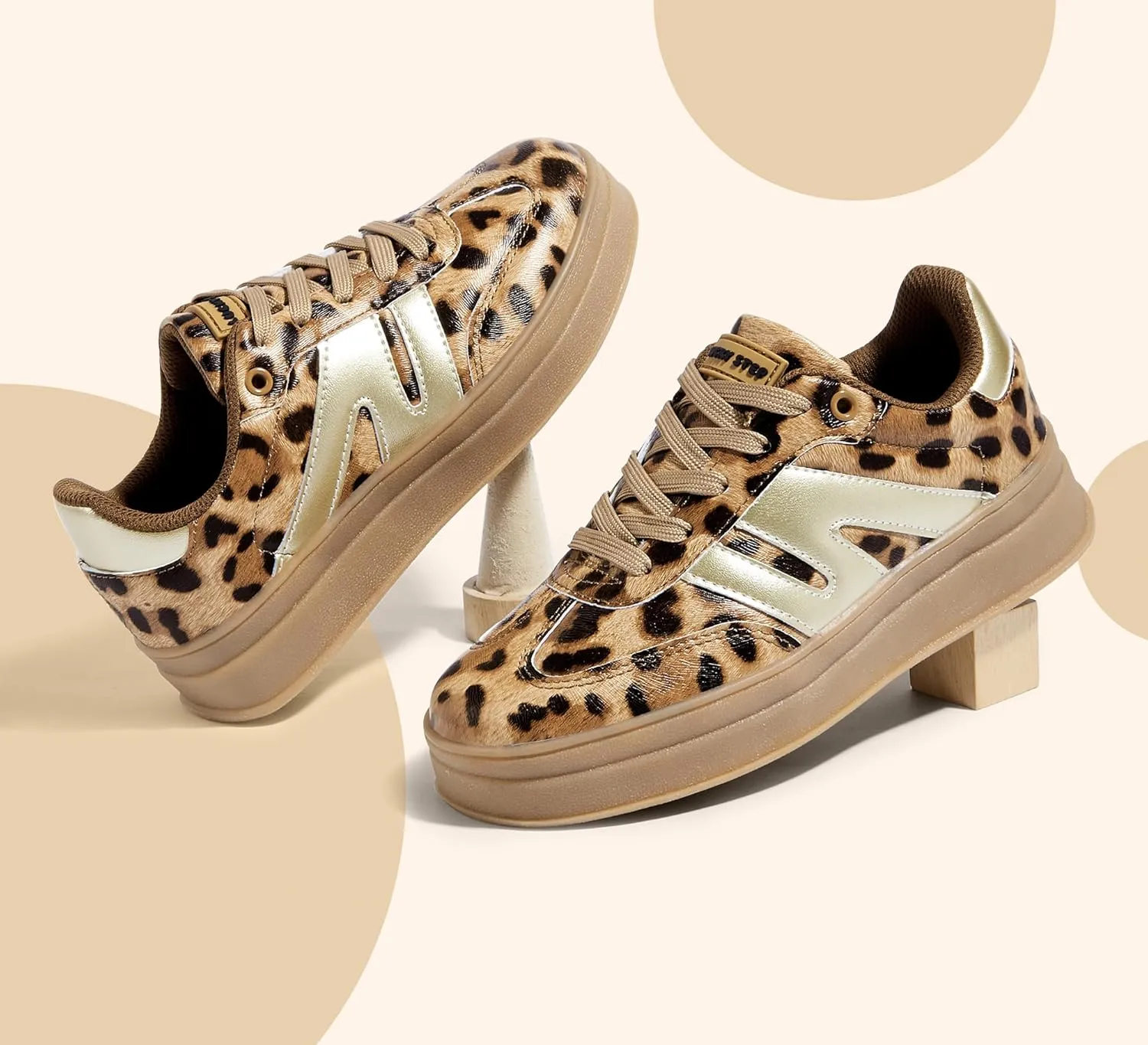 LUCKY STEP Boys Girls Platform Sneakers Fashion Casual Non Slip Walking Shoes Classic Retro Tennis Sneaker for Big Kids