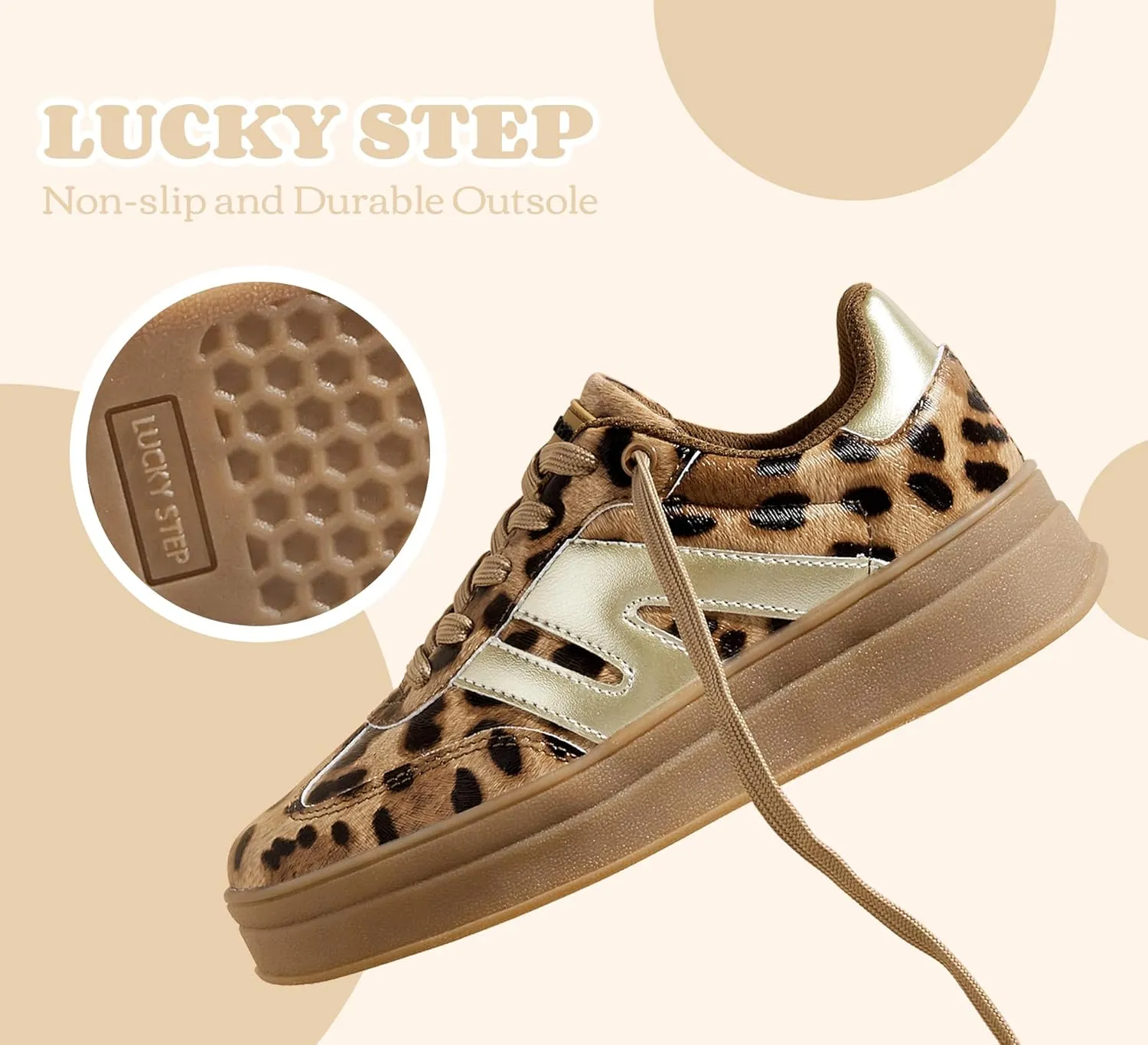 LUCKY STEP Boys Girls Platform Sneakers Fashion Casual Non Slip Walking Shoes Classic Retro Tennis Sneaker for Big Kids