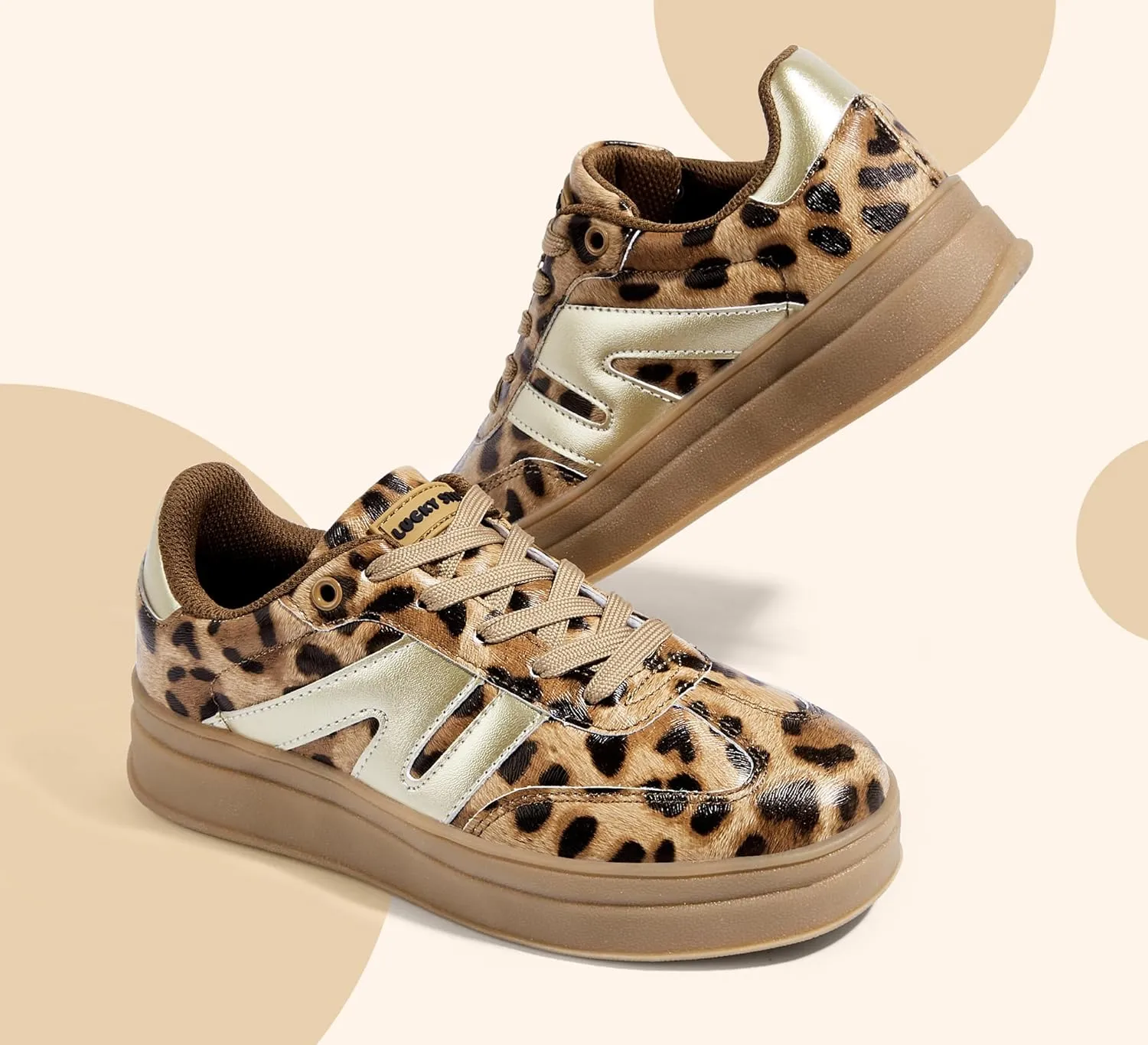 LUCKY STEP Boys Girls Platform Sneakers Fashion Casual Non Slip Walking Shoes Classic Retro Tennis Sneaker for Big Kids