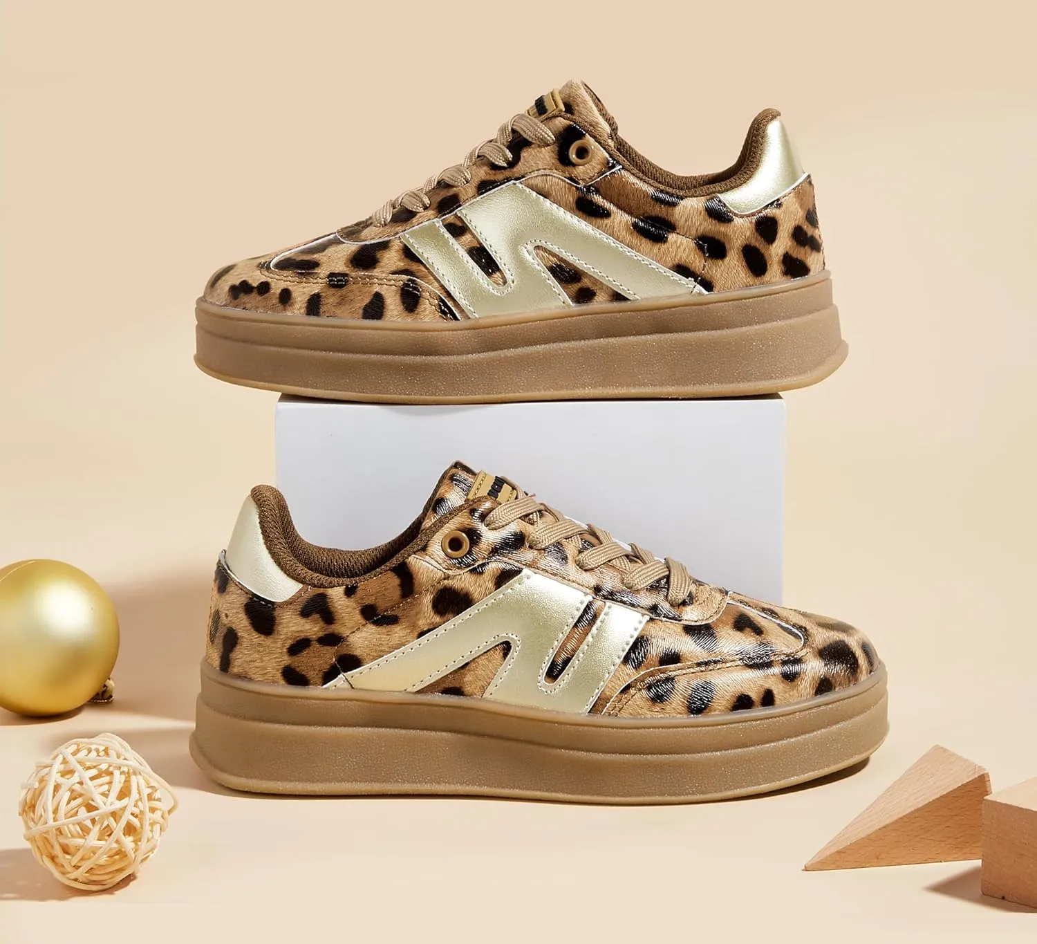 LUCKY STEP Boys Girls Platform Sneakers Fashion Casual Non Slip Walking Shoes Classic Retro Tennis Sneaker for Big Kids