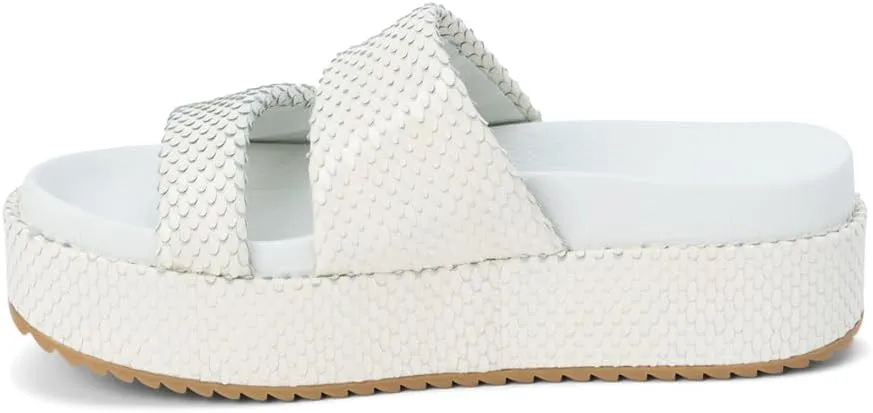 Matisse Womens Blaine Print Platform Casual Sandals Casual Low Heel 1-2" - White