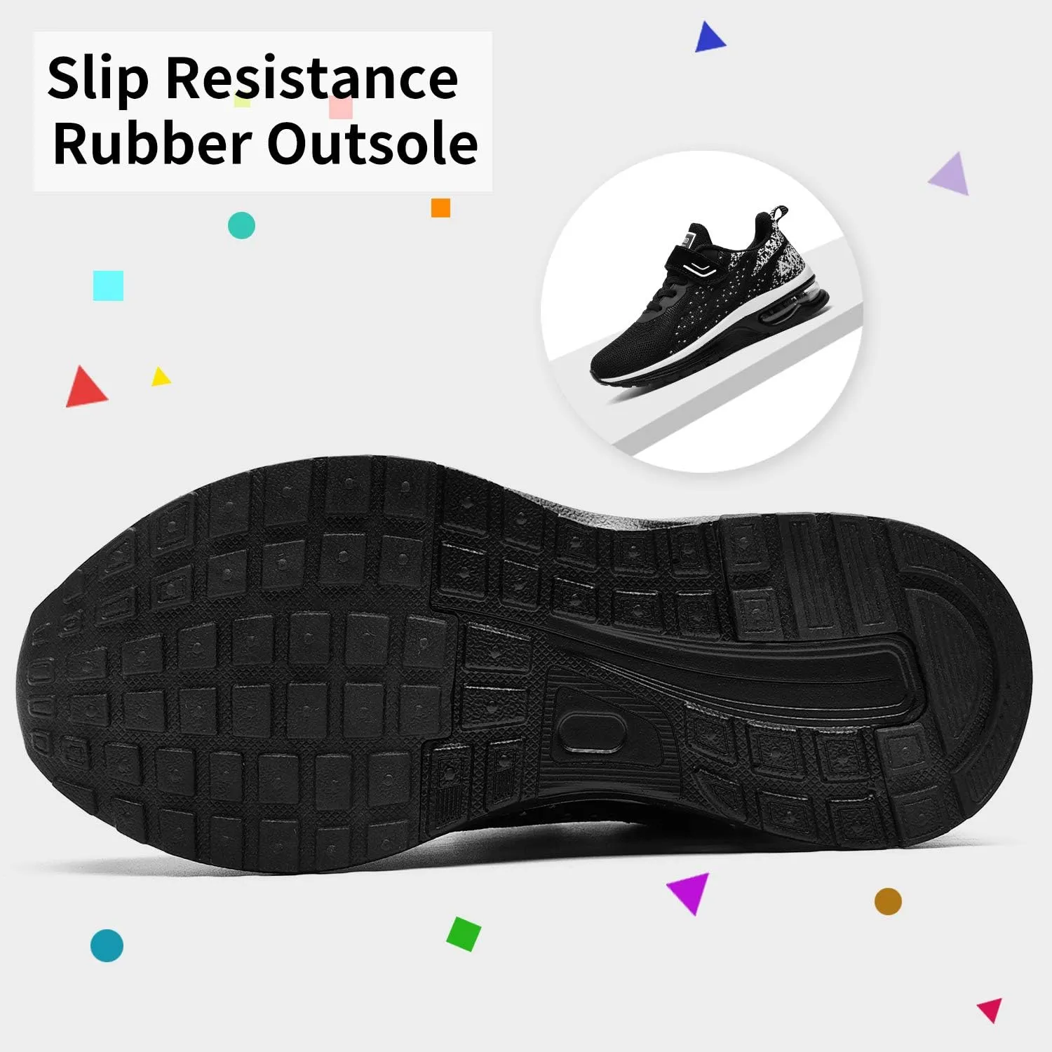 MEHOTO Kid Air Tennis Running Shoes, Athletic Walking Jogging Sport Lightweight Breathable Sneakers for Boys Girls