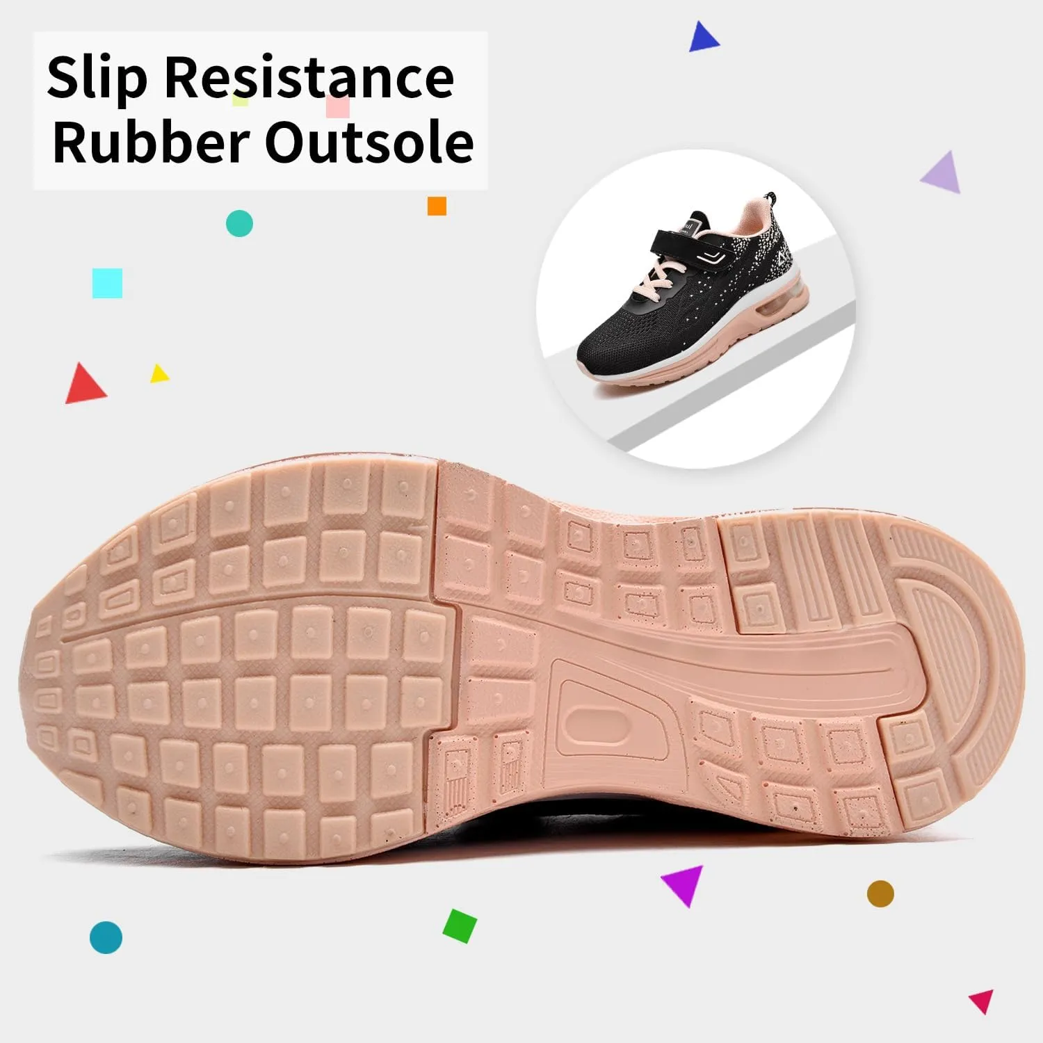MEHOTO Kid Air Tennis Running Shoes, Athletic Walking Jogging Sport Lightweight Breathable Sneakers for Boys Girls