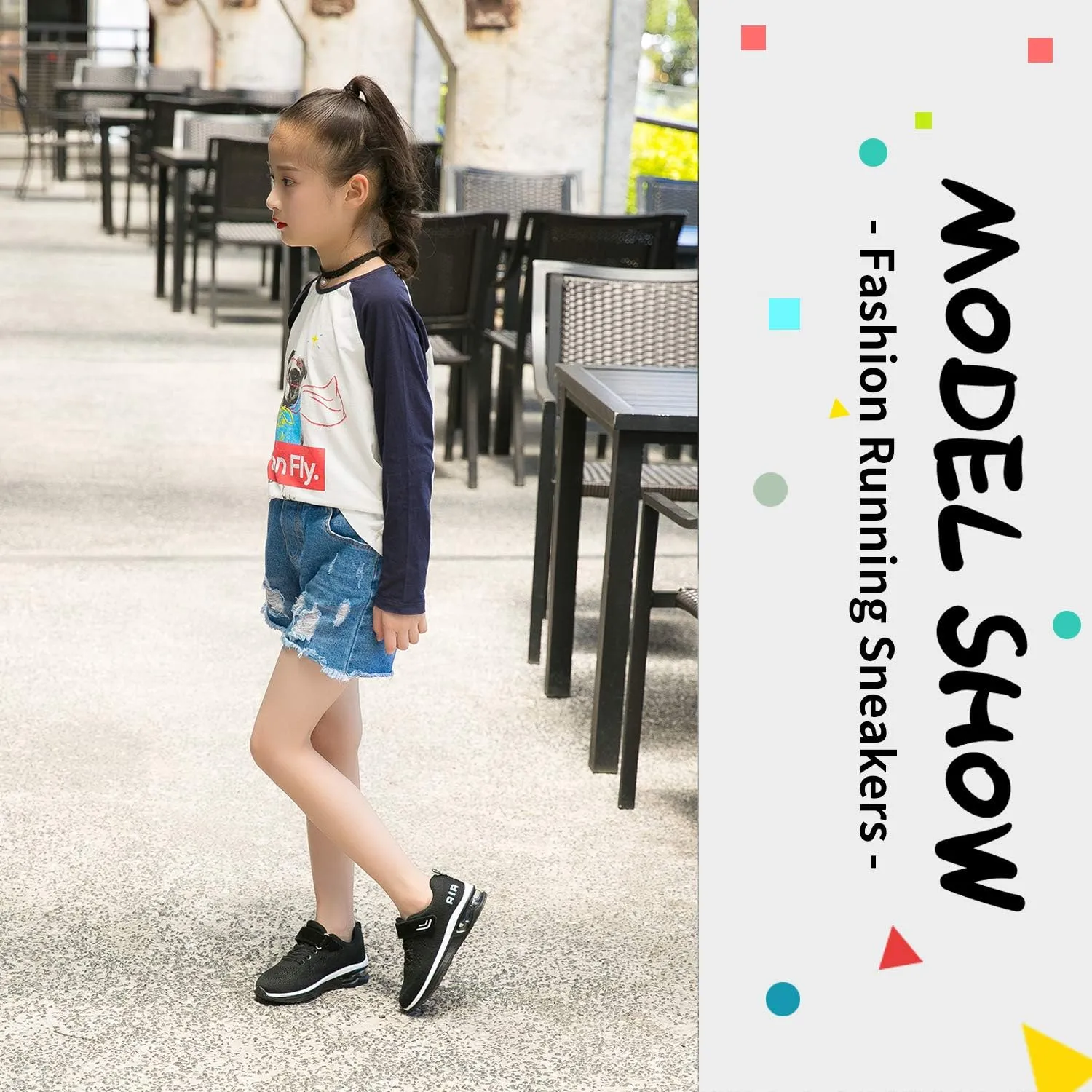 MEHOTO Kid Air Tennis Running Shoes, Athletic Walking Jogging Sport Lightweight Breathable Sneakers for Boys Girls
