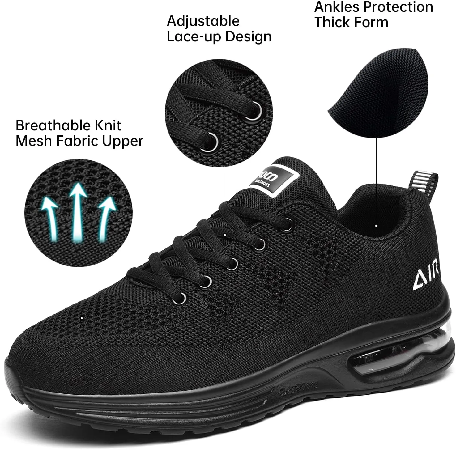 MEHOTO Mens Air Running Sneakers, Men Sport Jogging Fitness Gym Walking Lightweight Athletic Shoes