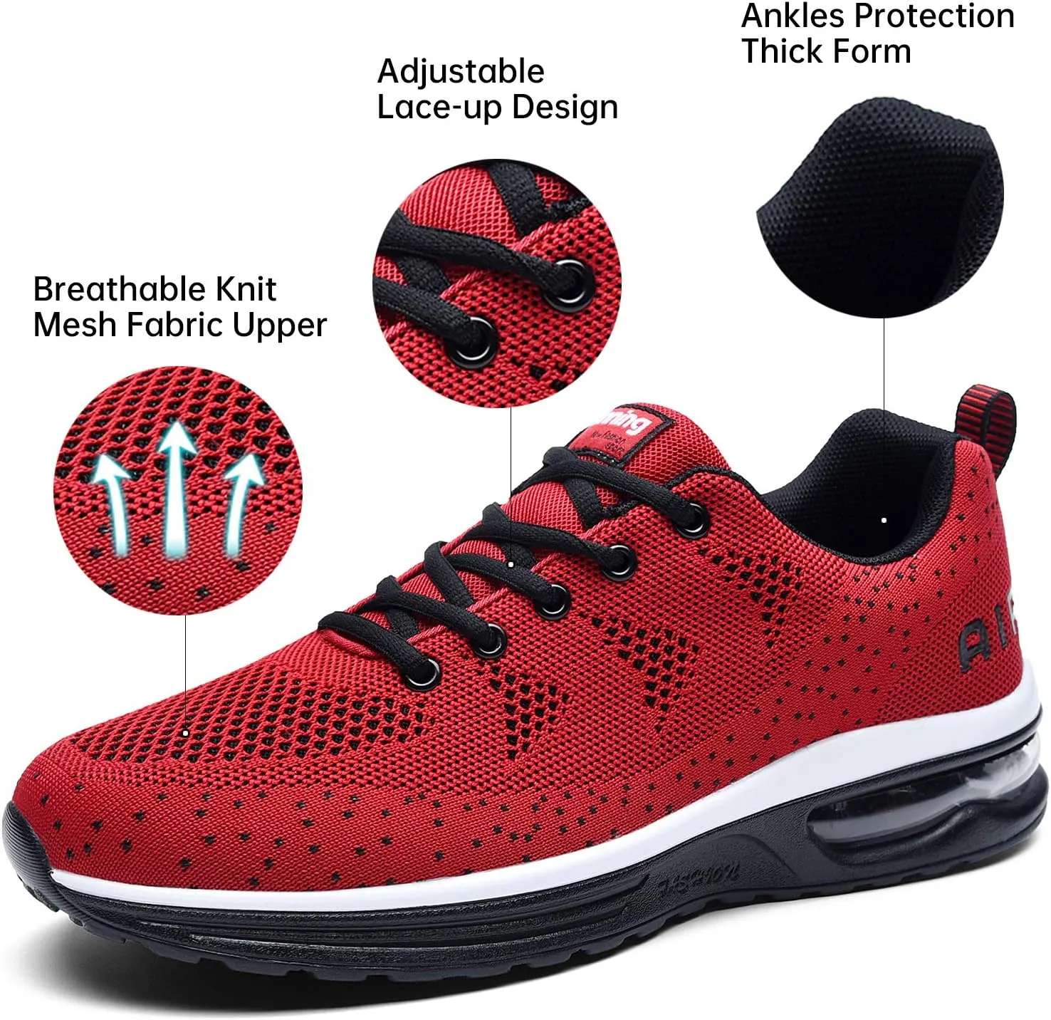 MEHOTO Mens Air Running Sneakers, Men Sport Jogging Fitness Gym Walking Lightweight Athletic Shoes