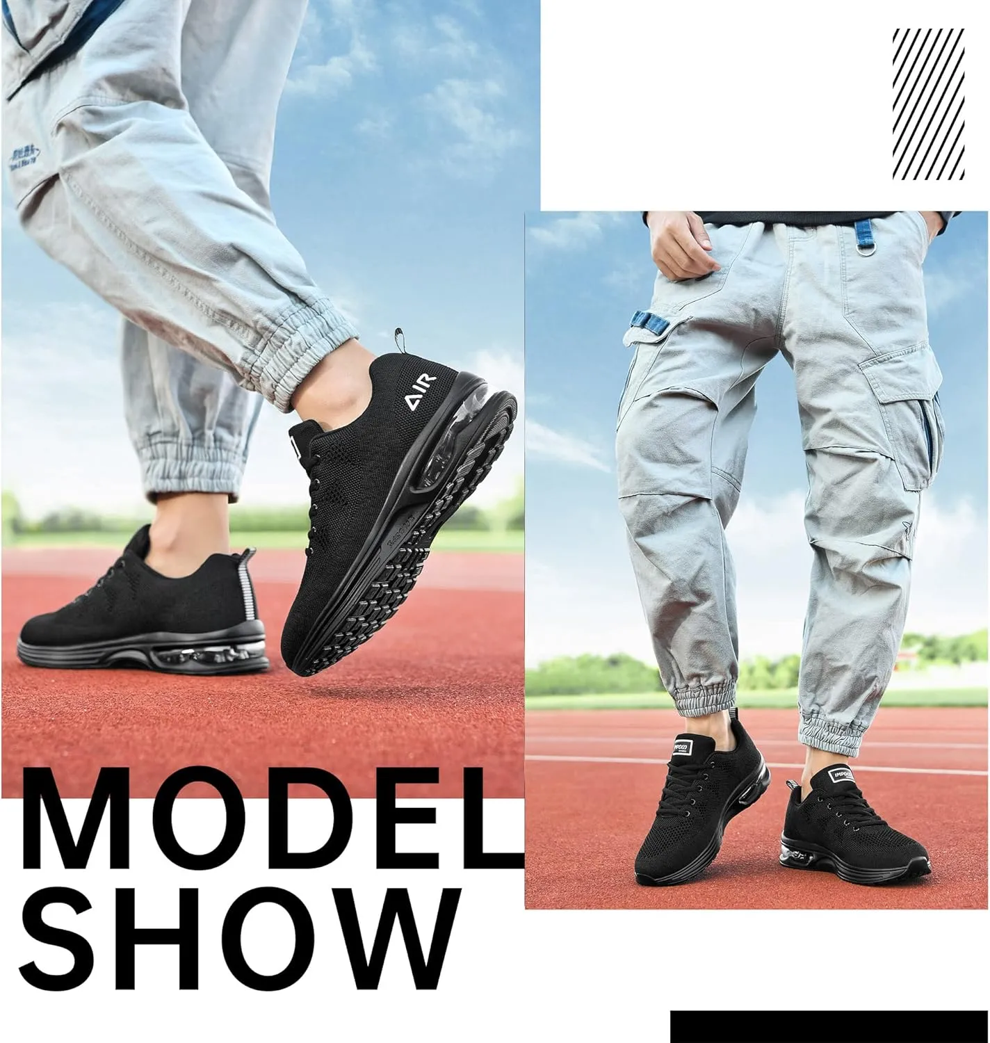 MEHOTO Mens Air Running Sneakers, Men Sport Jogging Fitness Gym Walking Lightweight Athletic Shoes