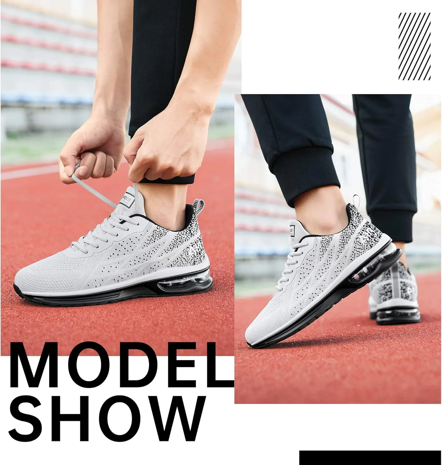 MEHOTO Mens Air Running Sneakers, Men Sport Jogging Fitness Gym Walking Lightweight Athletic Shoes