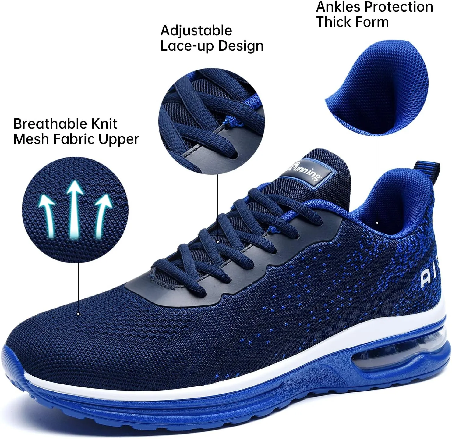 MEHOTO Mens Air Running Sneakers, Men Sport Jogging Fitness Gym Walking Lightweight Athletic Shoes