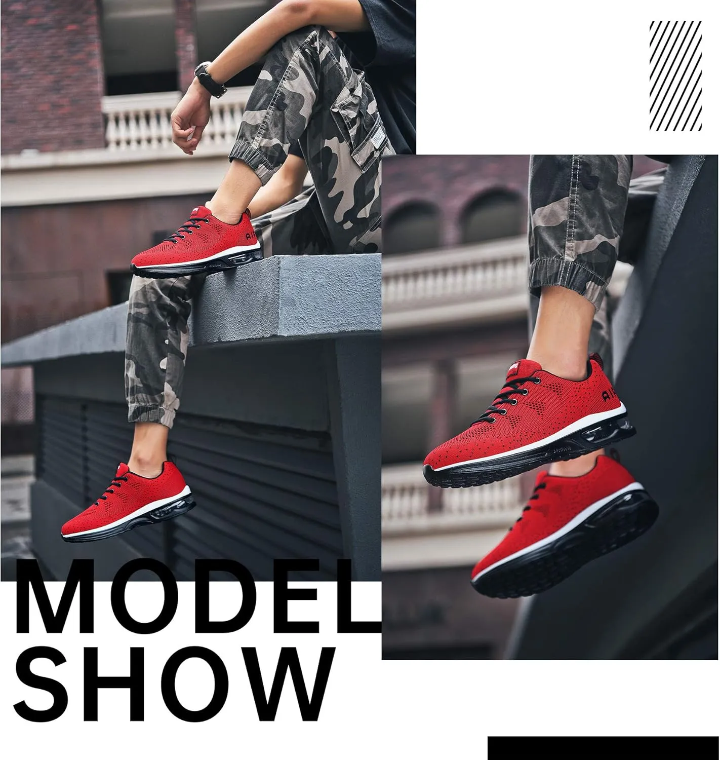 MEHOTO Mens Air Running Sneakers, Men Sport Jogging Fitness Gym Walking Lightweight Athletic Shoes