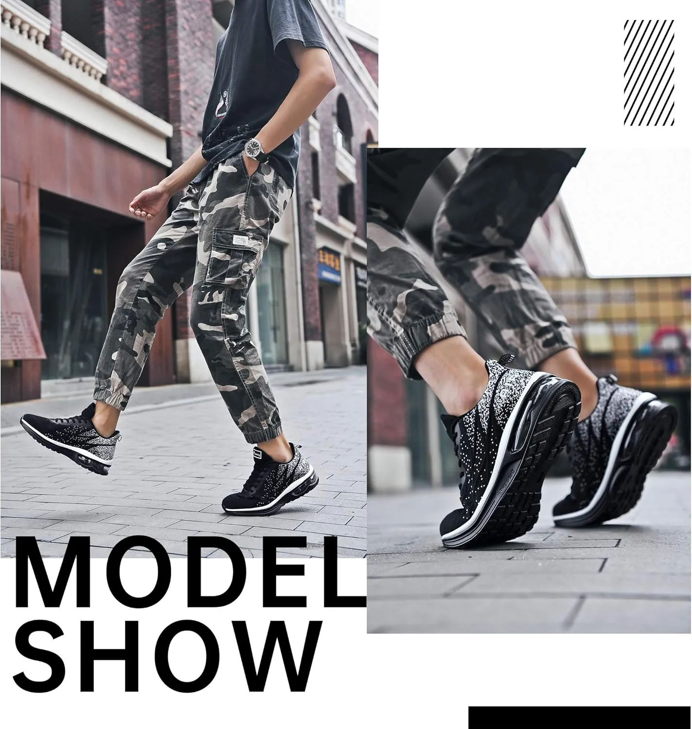 MEHOTO Mens Air Running Sneakers, Men Sport Jogging Fitness Gym Walking Lightweight Athletic Shoes