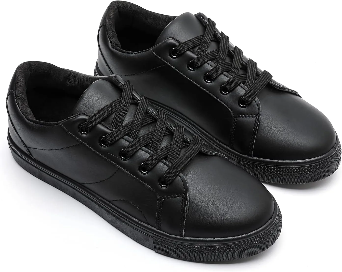 MEMON Women Platform Sneakers White Comfortable Walking Casual Lace Up Fashion Sneakers