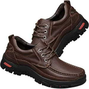 Men's Casual Leather Shoes Comfortable Driving Loafers Walking Shoes Business Shoes Hiking Shoes