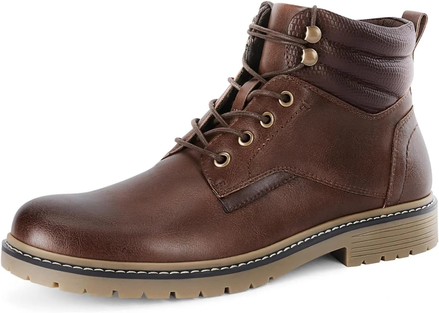 Mens Chukka Boots Motorcycle Casual Hiking Waterproof Lace up Lightweight Combat Ankle Booties Oxford Dress Work Shoes